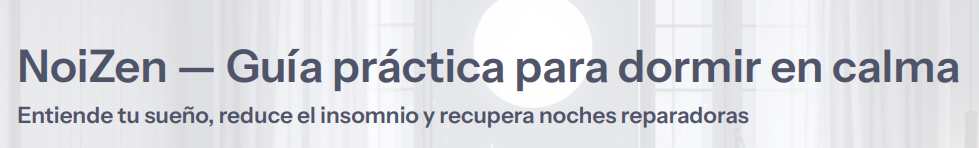 NoiZen Sleep– Auriculares con antifaz para dormir profundamente, aliviar la percepción del Tinnitus y reducir el ruido ambiental.